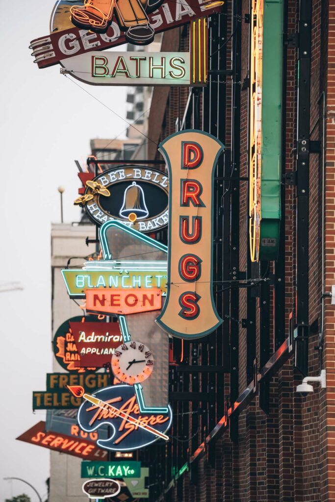 Neon sign museum, Edmondton