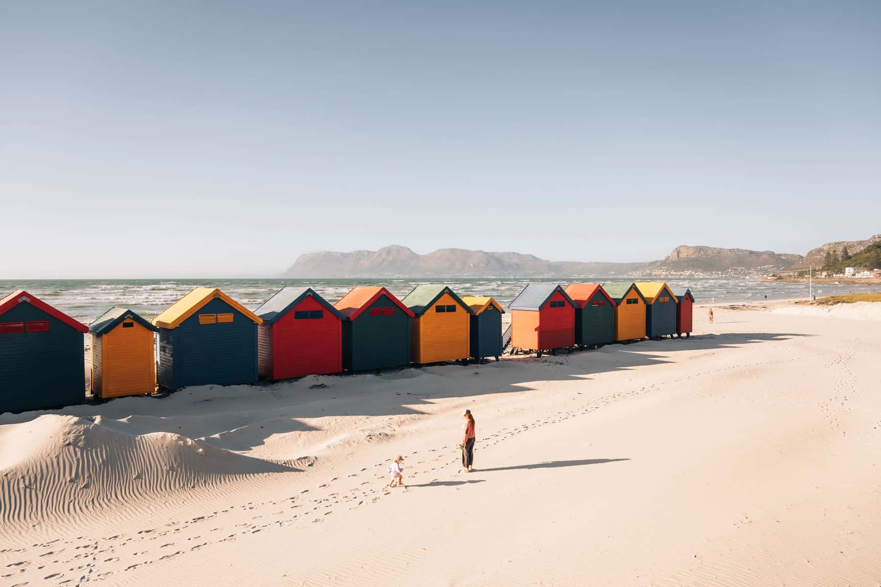 Les cabines colorées de Muizenberg Beach