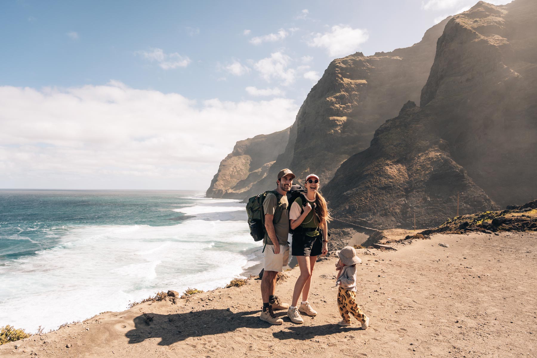 Randonnée sentier cotier Santo Antao en famille