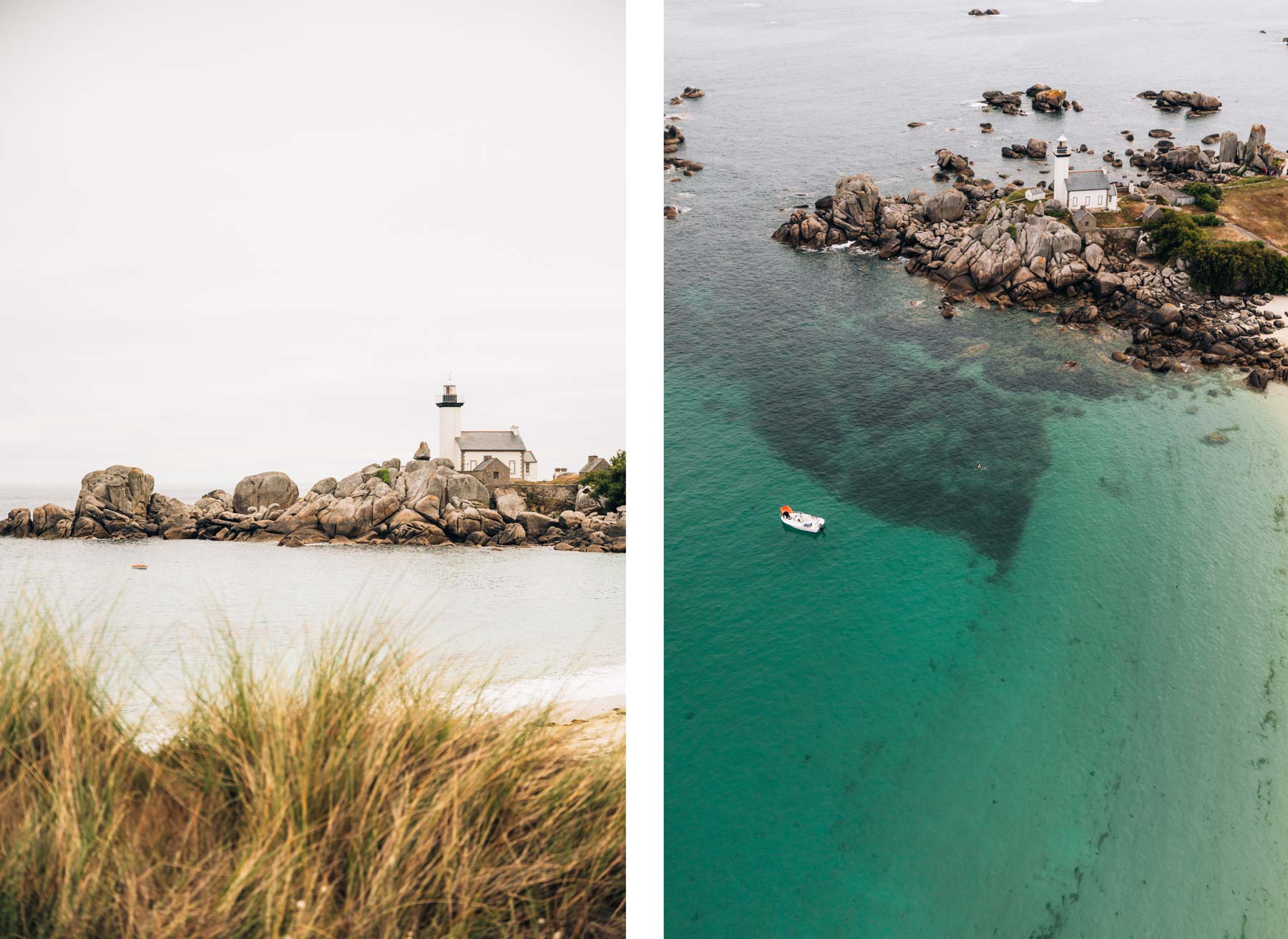 Le phare de Pontusval à Brignogan-Plages
